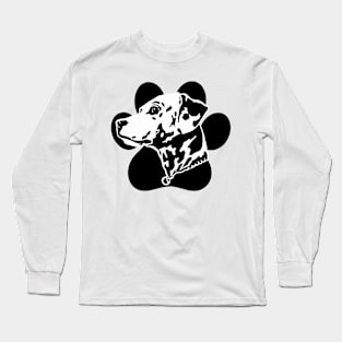 Dalmatian Paw Art Long Sleeve T-Shirt